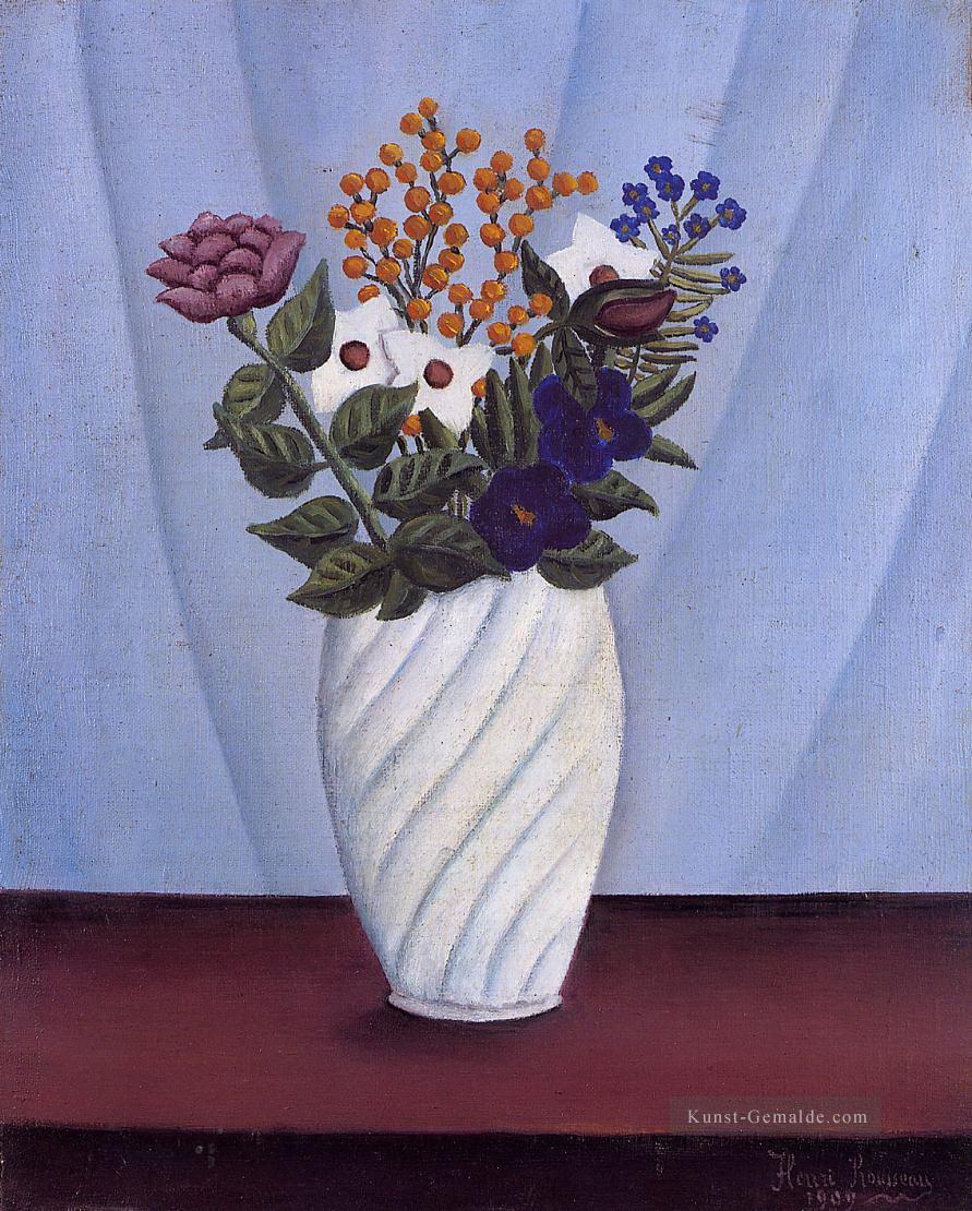 Blumenstrauß 1909 Henri Rousseau Post Impressionismus Naive Primitivismus Ölgemälde
